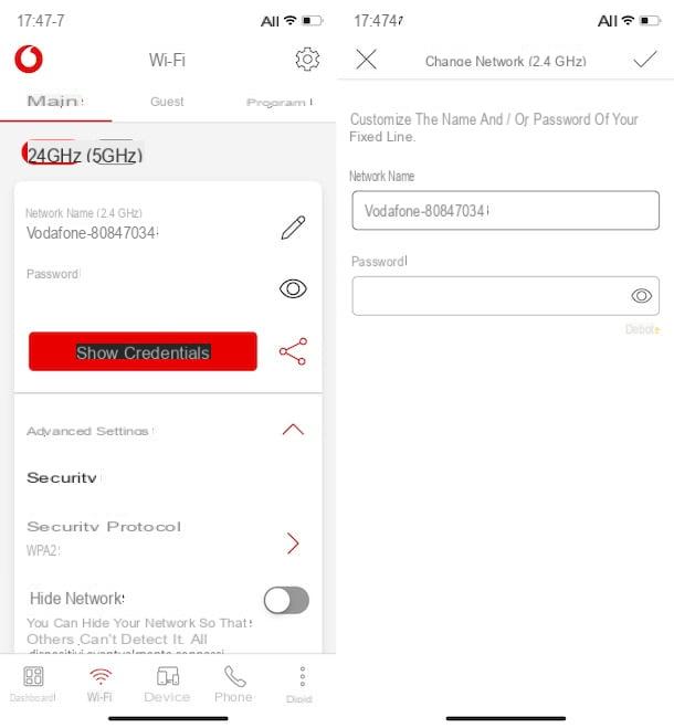 How to change Vodafone modem password
