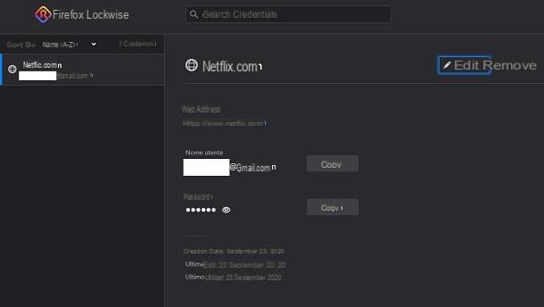How to see the Netflix password