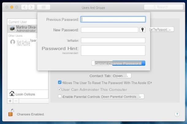 How to set passwords on Mac