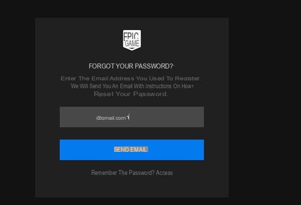 How to recover Fortnite password