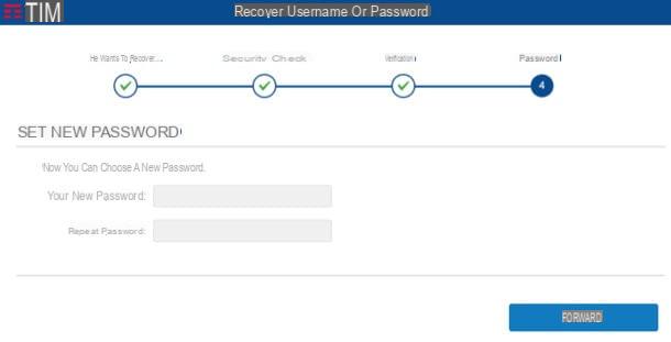 How to recover password