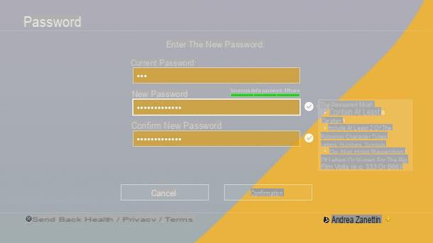 How to change PSN password